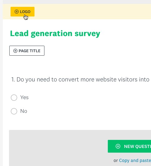 Customize your survey