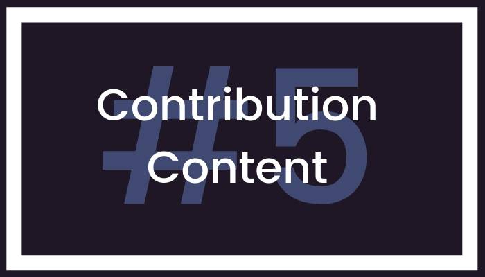 5. Contribution Content