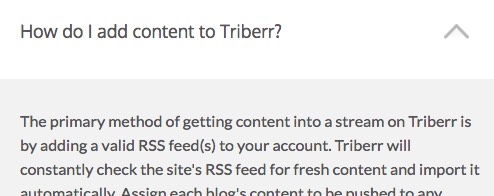 Add your RSS feed to your Triberr account