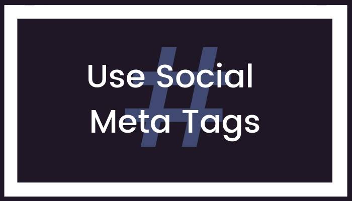 Use Social Meta Tags