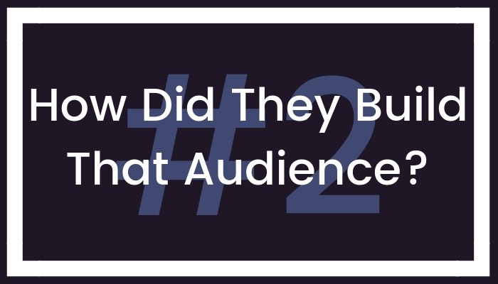 #2 How Did They Build That Audience?