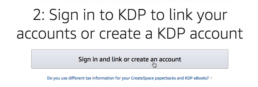 Create a KDP account